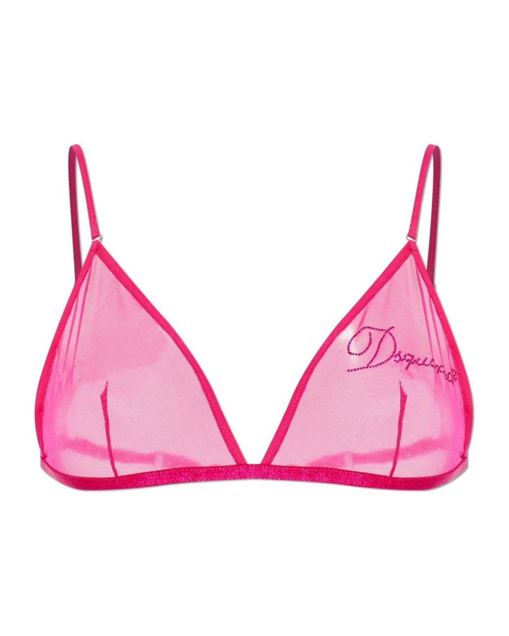 DSquared² Ondergoed ,Roze ,Pailletten Bh Met Sequin Logo in het Pink