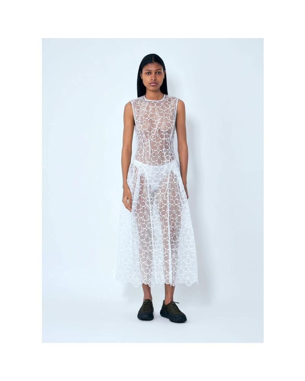 CECILIE BAHNSEN Blue Midi Dresses