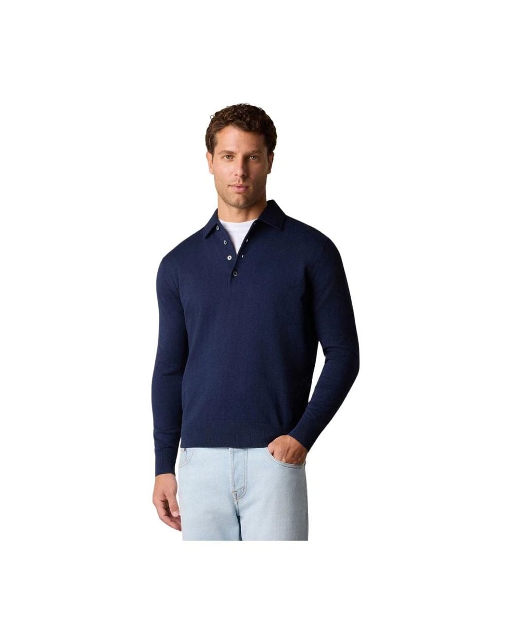 Brooks Brothers Blue Round-Neck Knitwear for men