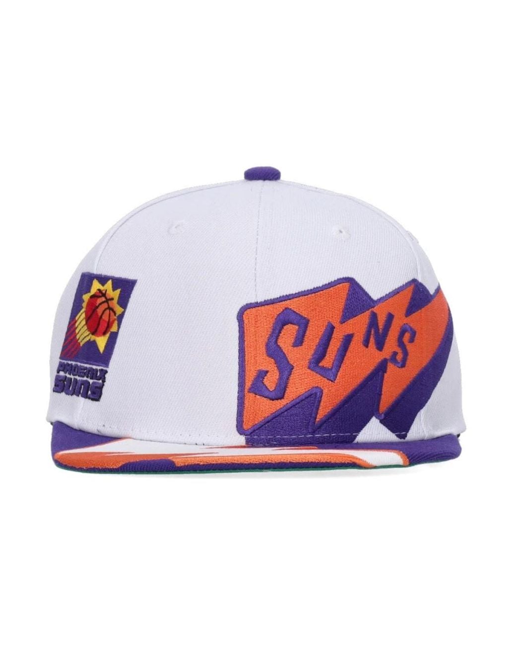 Mitchell & Ness Accessoires ,Wit ,Polyester Phoenix Suns Platte Klep Pet in het White