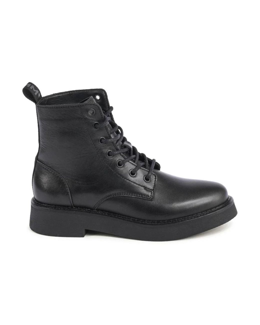 Tommy Hilfiger Black Lace-Up Boots