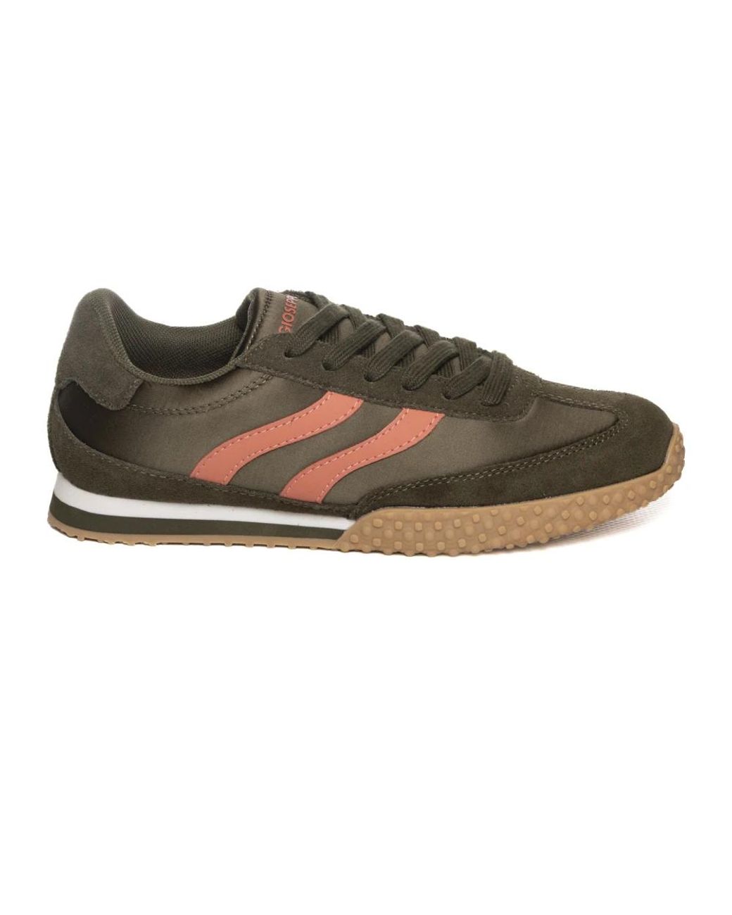 Gioseppo 80271 Leren En Satijnen Sneakers in het Green