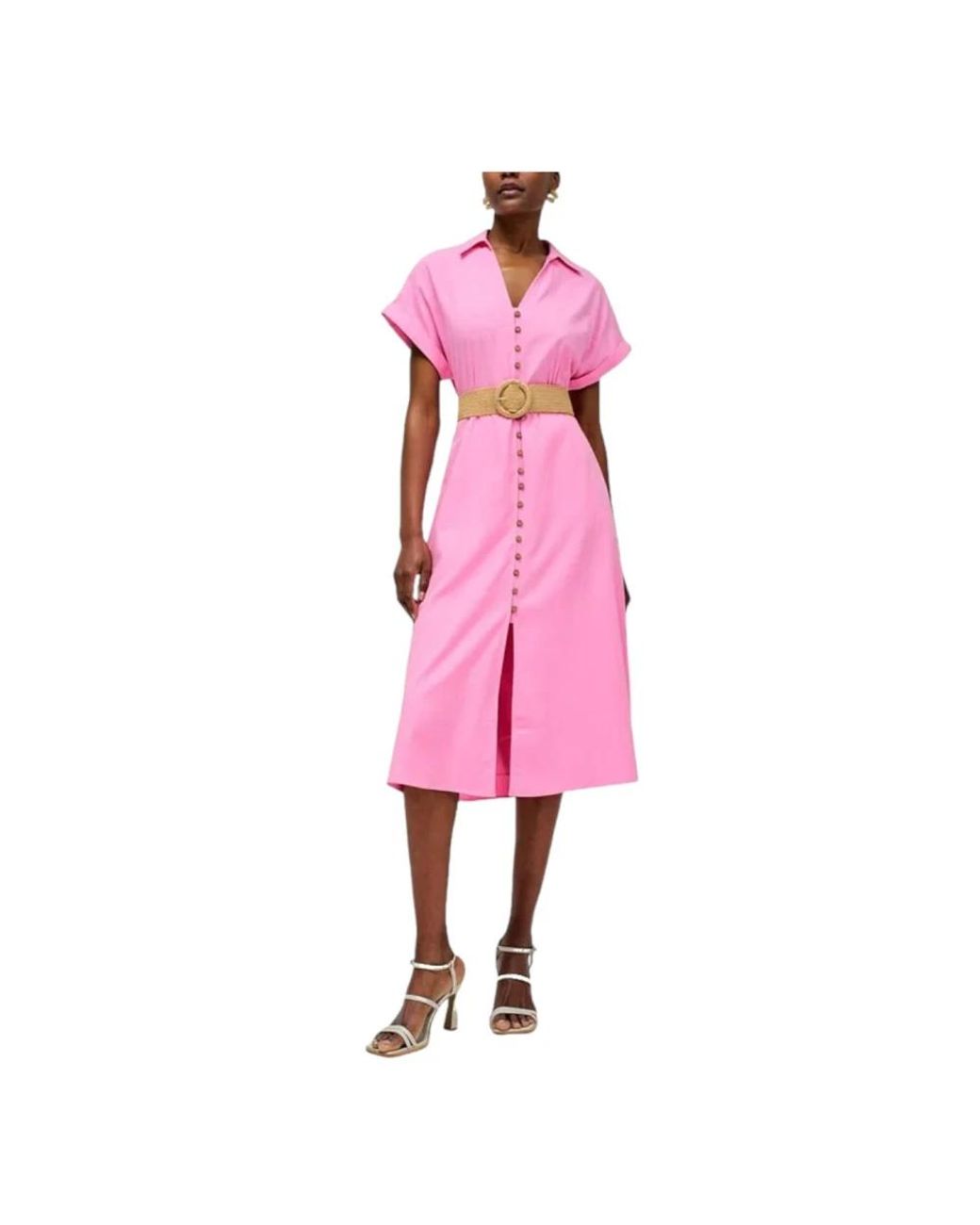 Salsa Jeans Midi Dresses in Pink | Lyst UK