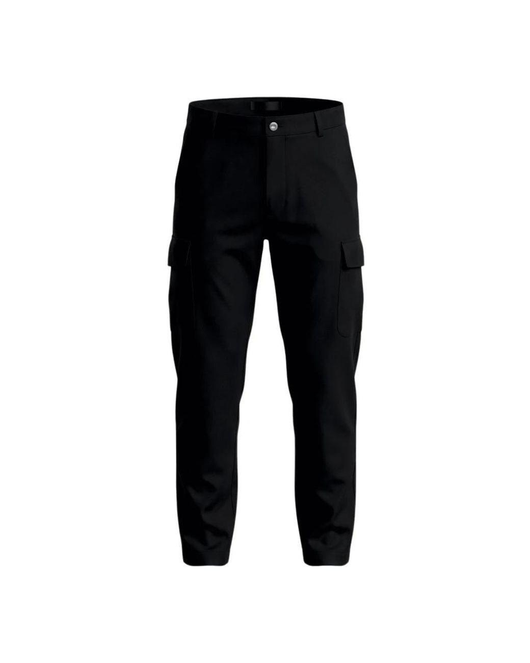 Heskimo Black Straight Trousers for men