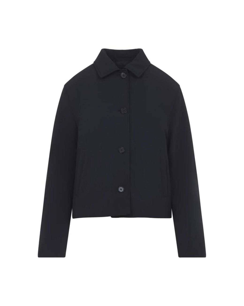 Jil Sander Cropped Sportjas in het Blue