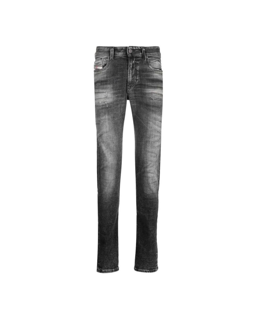 DIESEL Gray Slim Fit Jeans for men