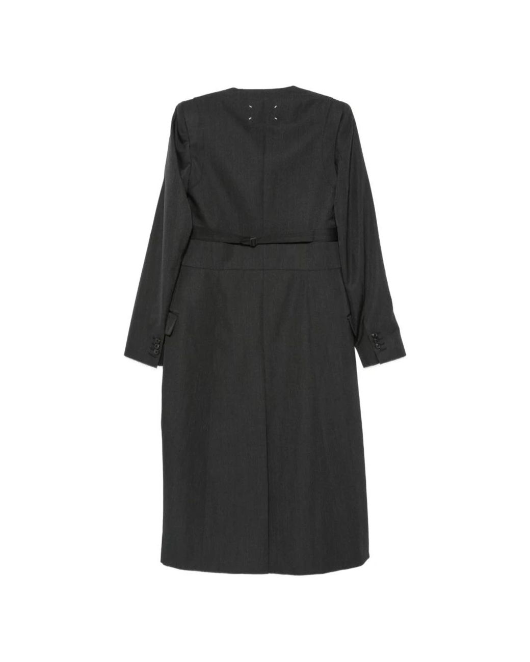 Maison Margiela Black Single-Breasted Coats