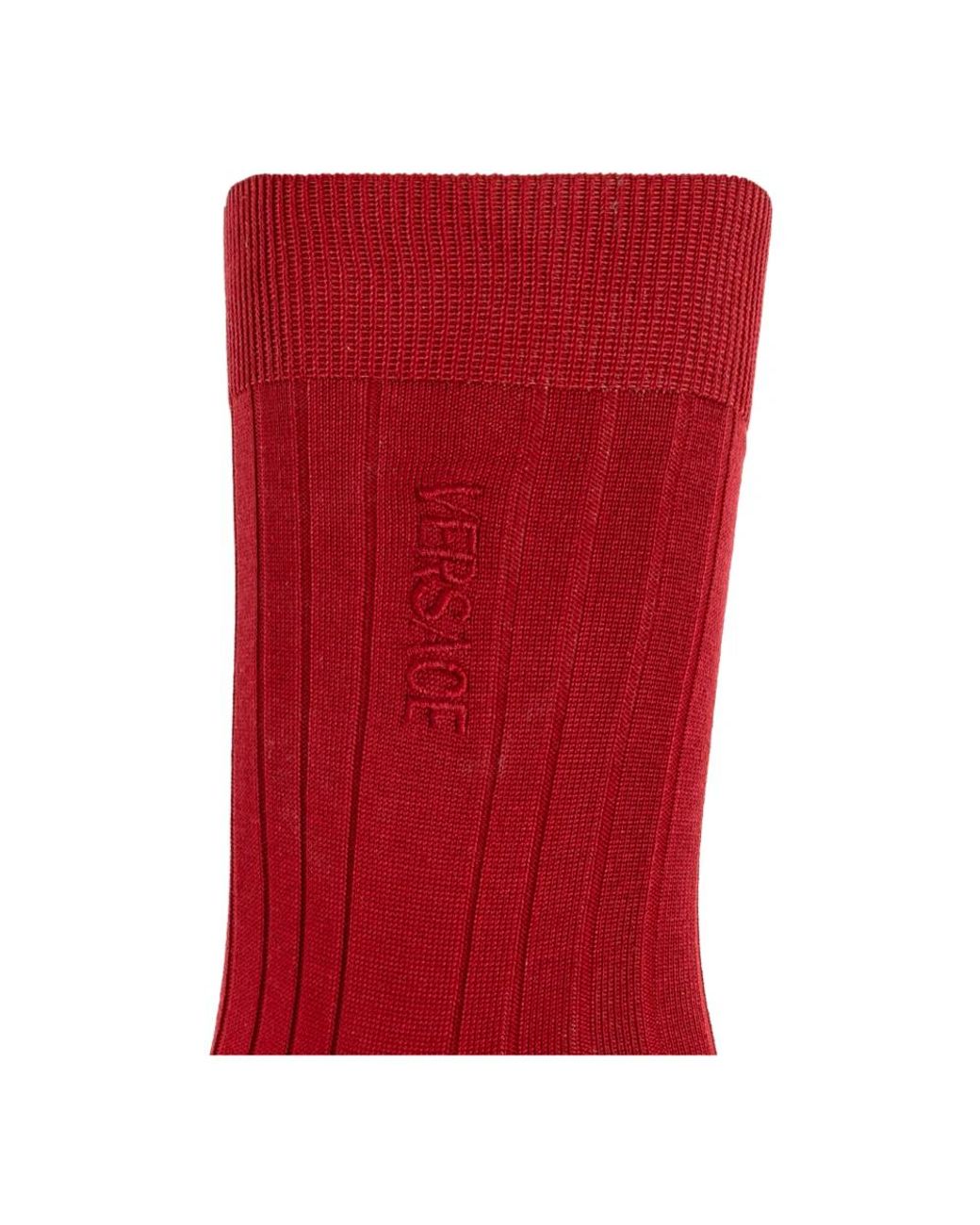 Socks Versace de hombre de color Red