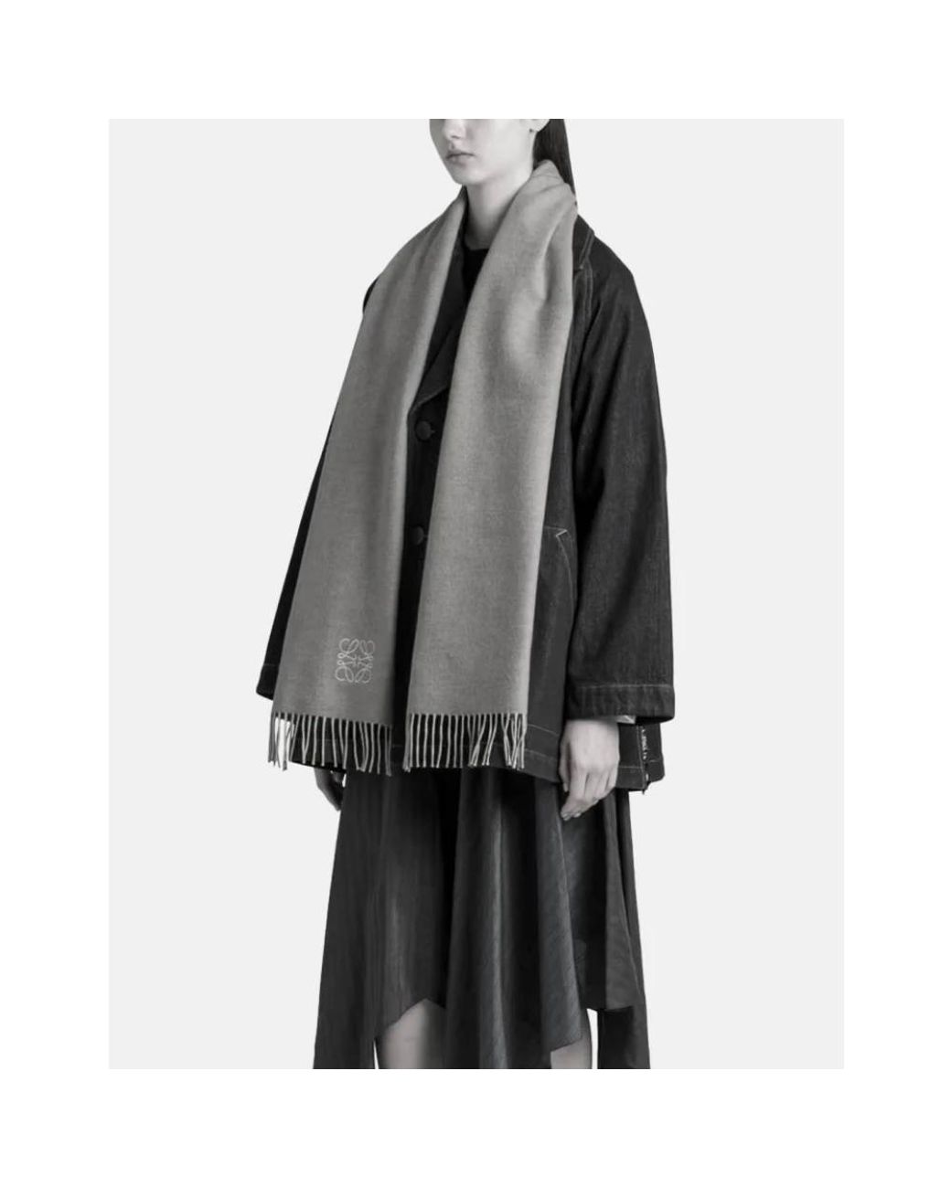 Loewe Green Winter Scarves