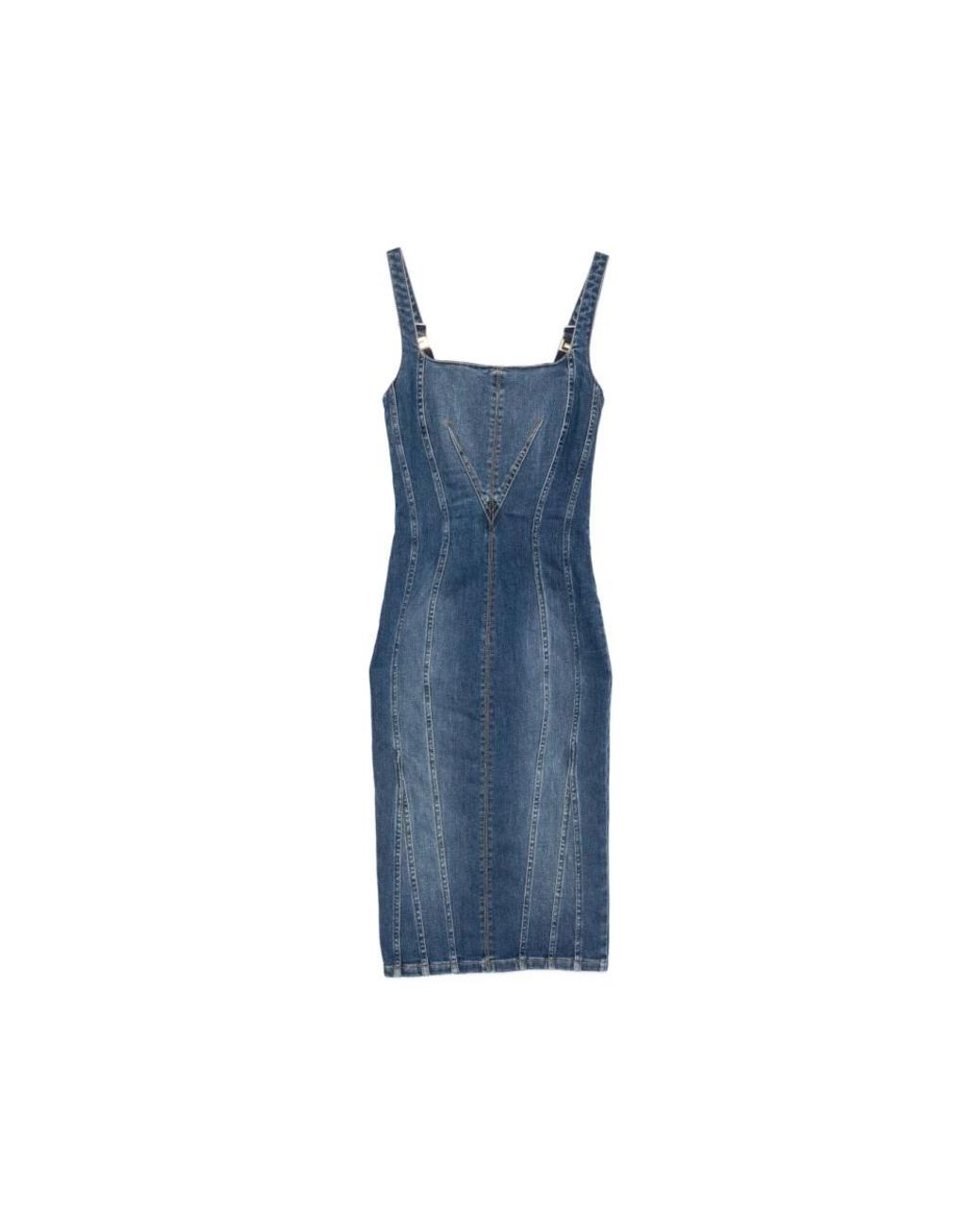 Elisabetta Franchi Blue Midi Dresses