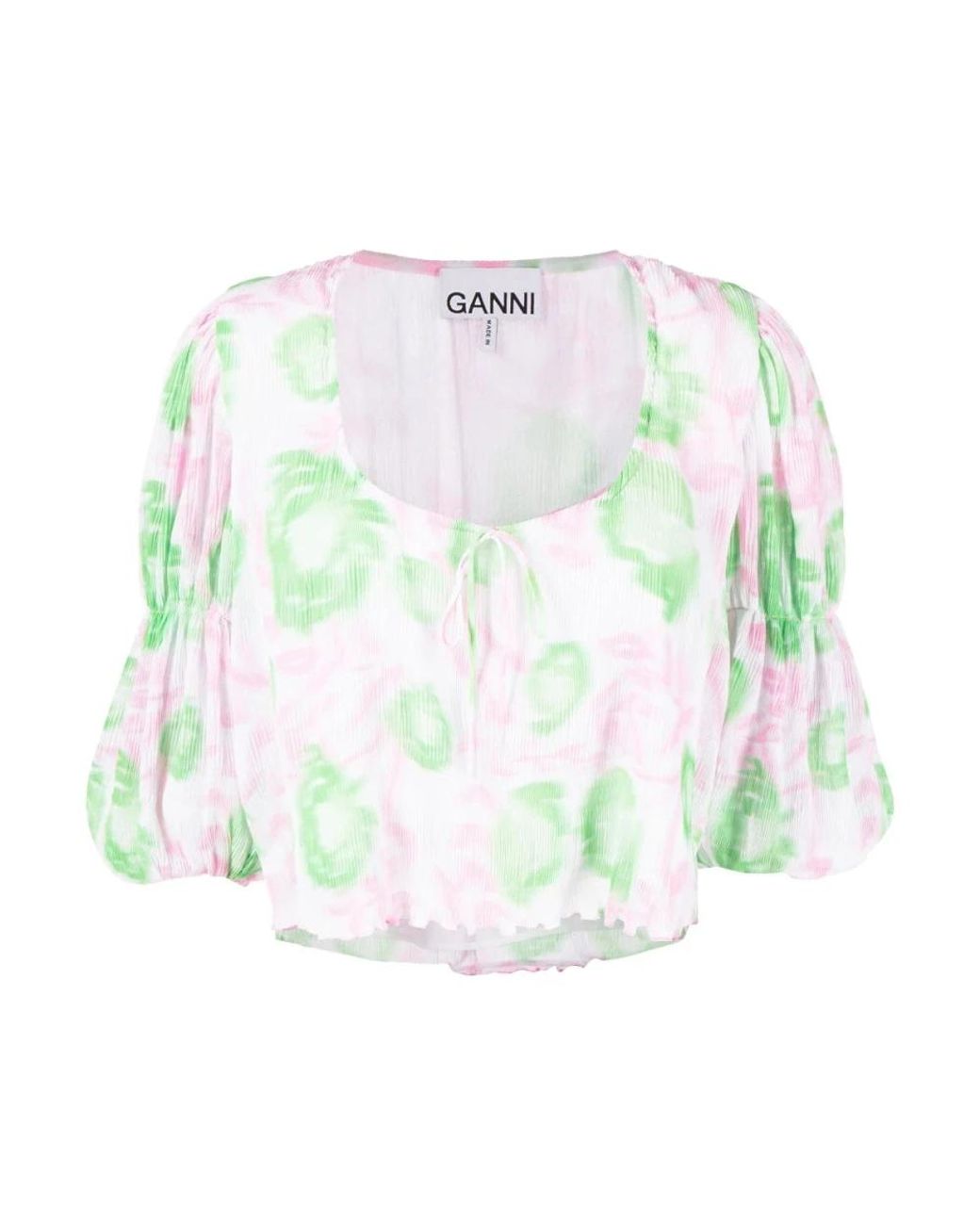Ganni Green Blouses