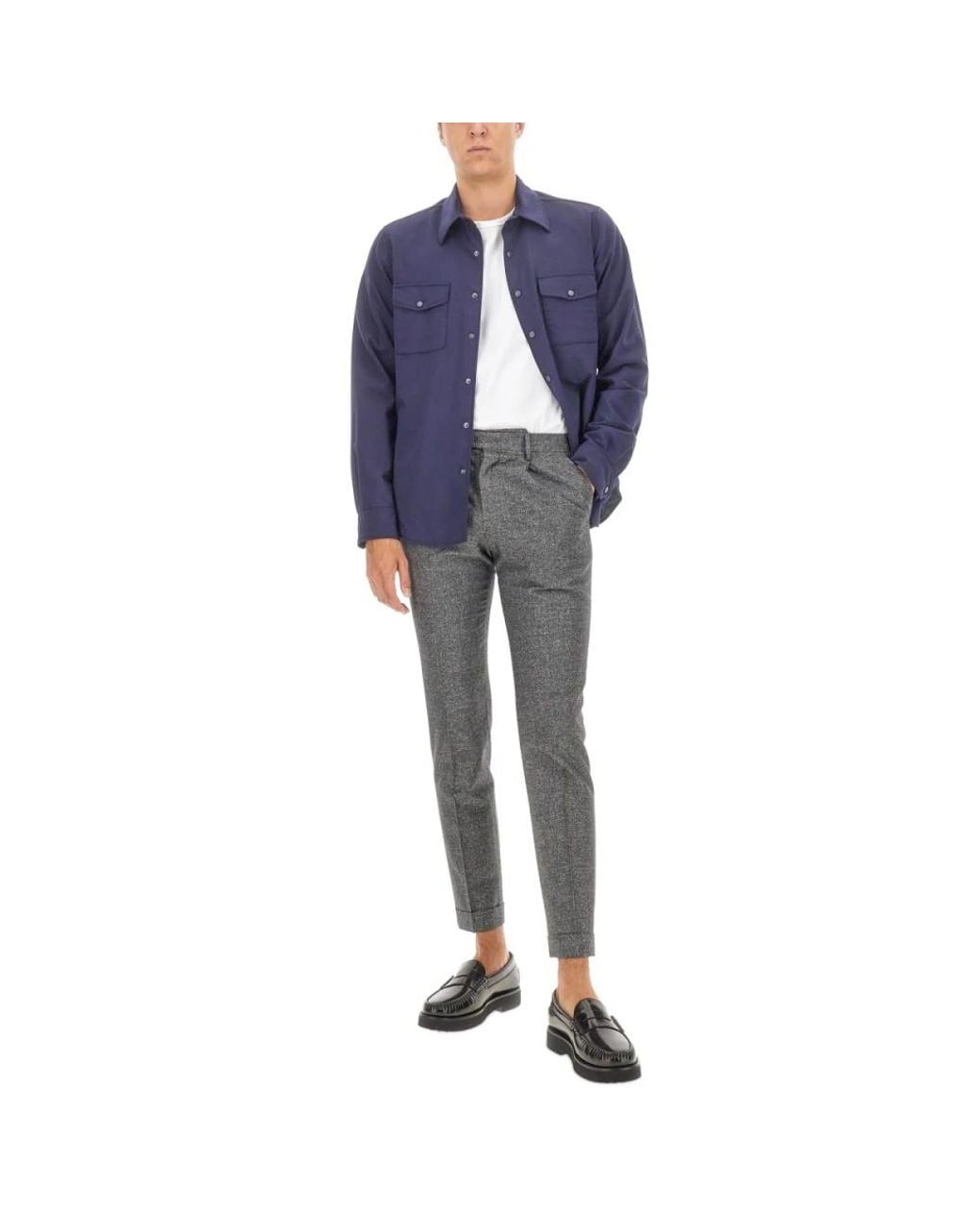 Aspesi Blue Casual Shirts for men