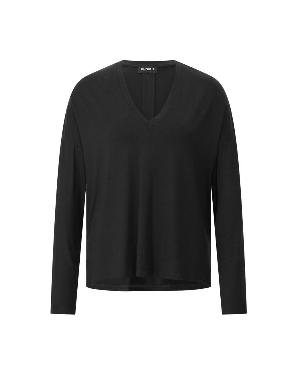 Dondup Black Long Sleeve T-Shirts