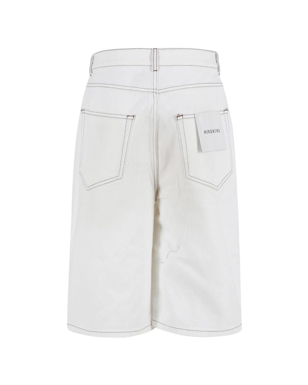 Birgitte Herskind White Denim Shorts