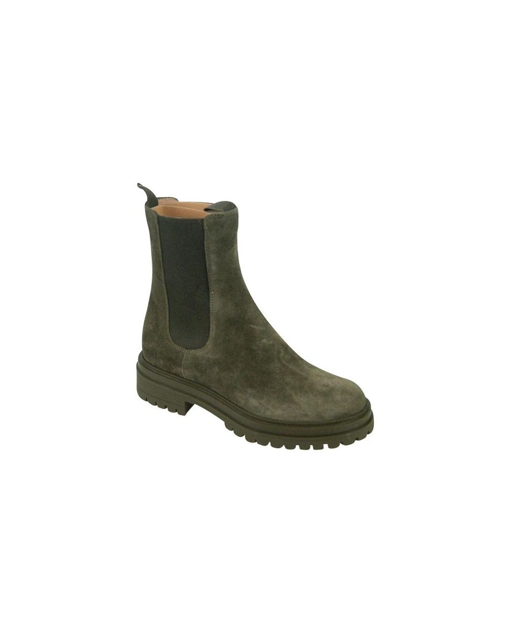 Gianvito Rossi Green Chelsea Boots