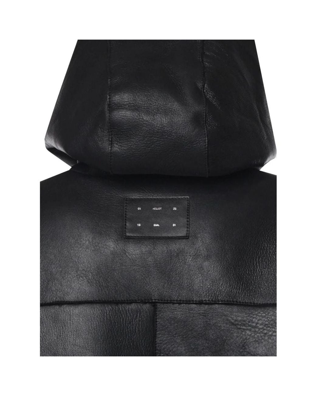 HELIOT EMIL Black Leather Jackets for men