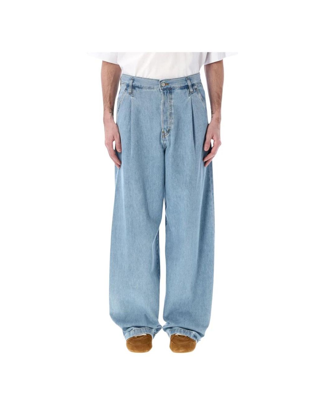 Dries Van Noten Geplooide Jeans in het Blue voor heren
