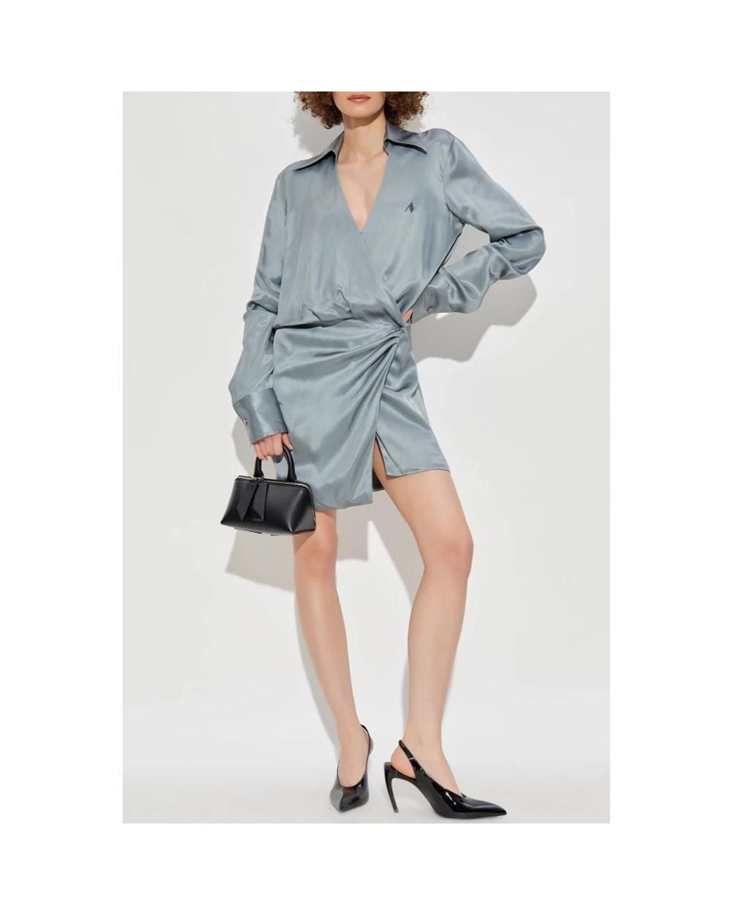 The Attico Blue Short Dresses
