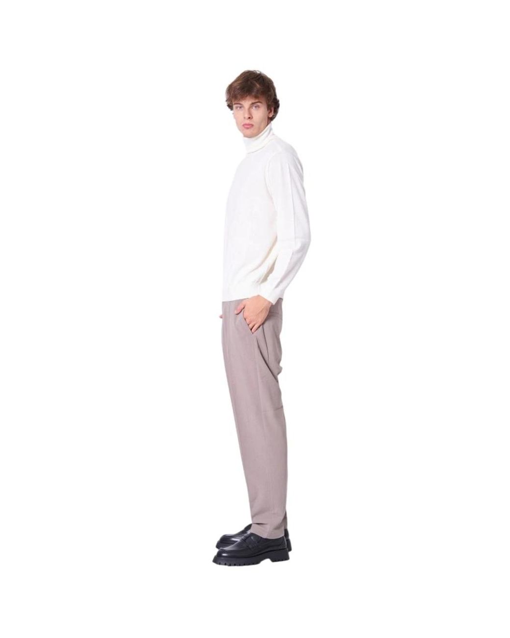 ARMANI EXCHANGE White Turtlenecks for men