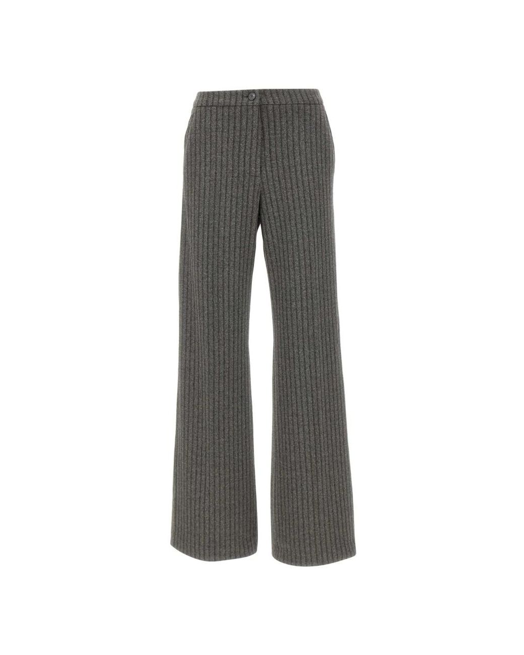 Elena Miro Gray Wide Trousers