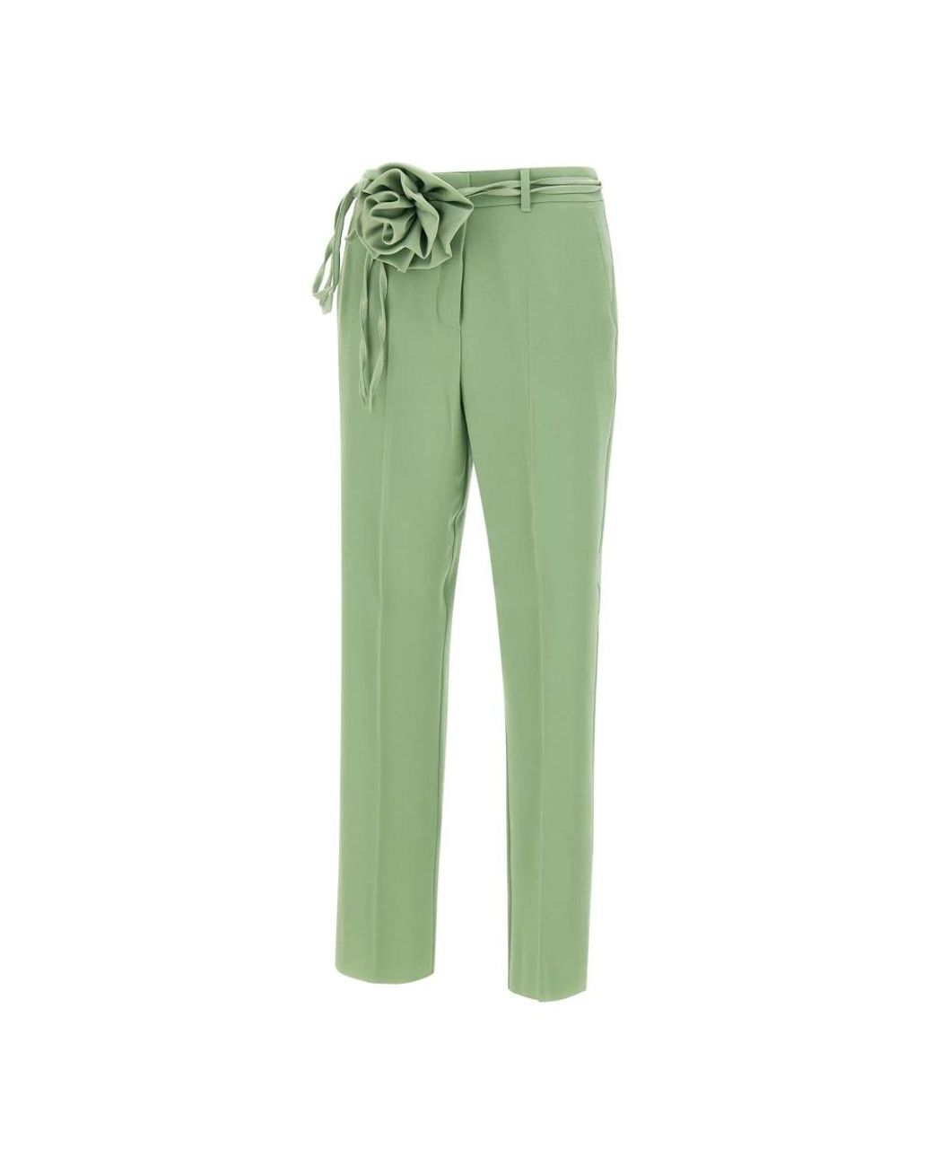 Marella Green Slim-Fit Trousers