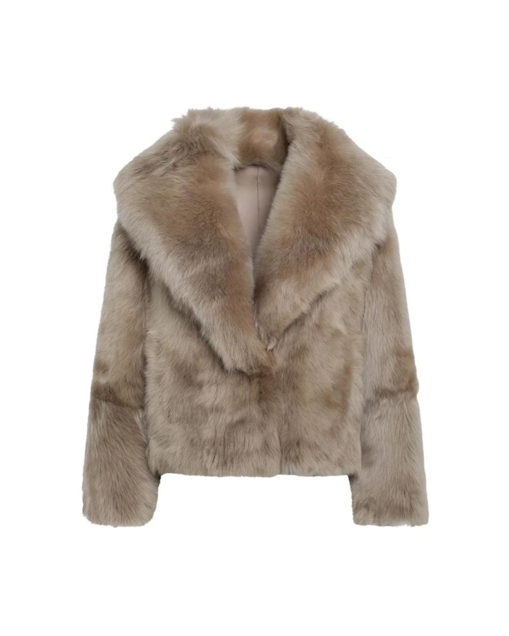 Blancha Brown Faux Fur & Shearling Jackets