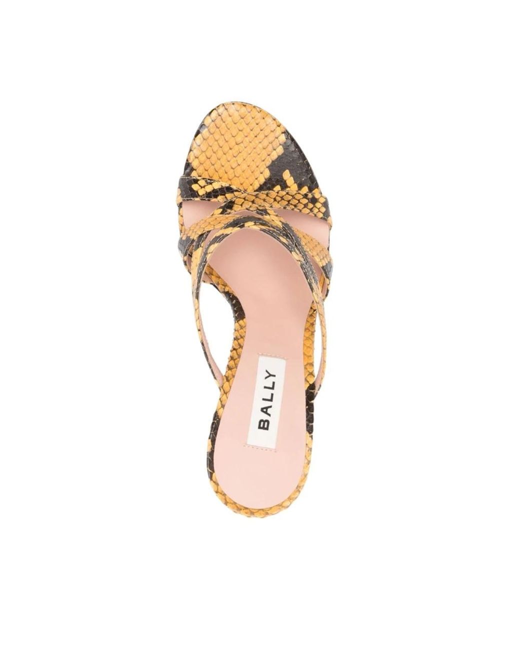 Bally Metallic Heeled Mules