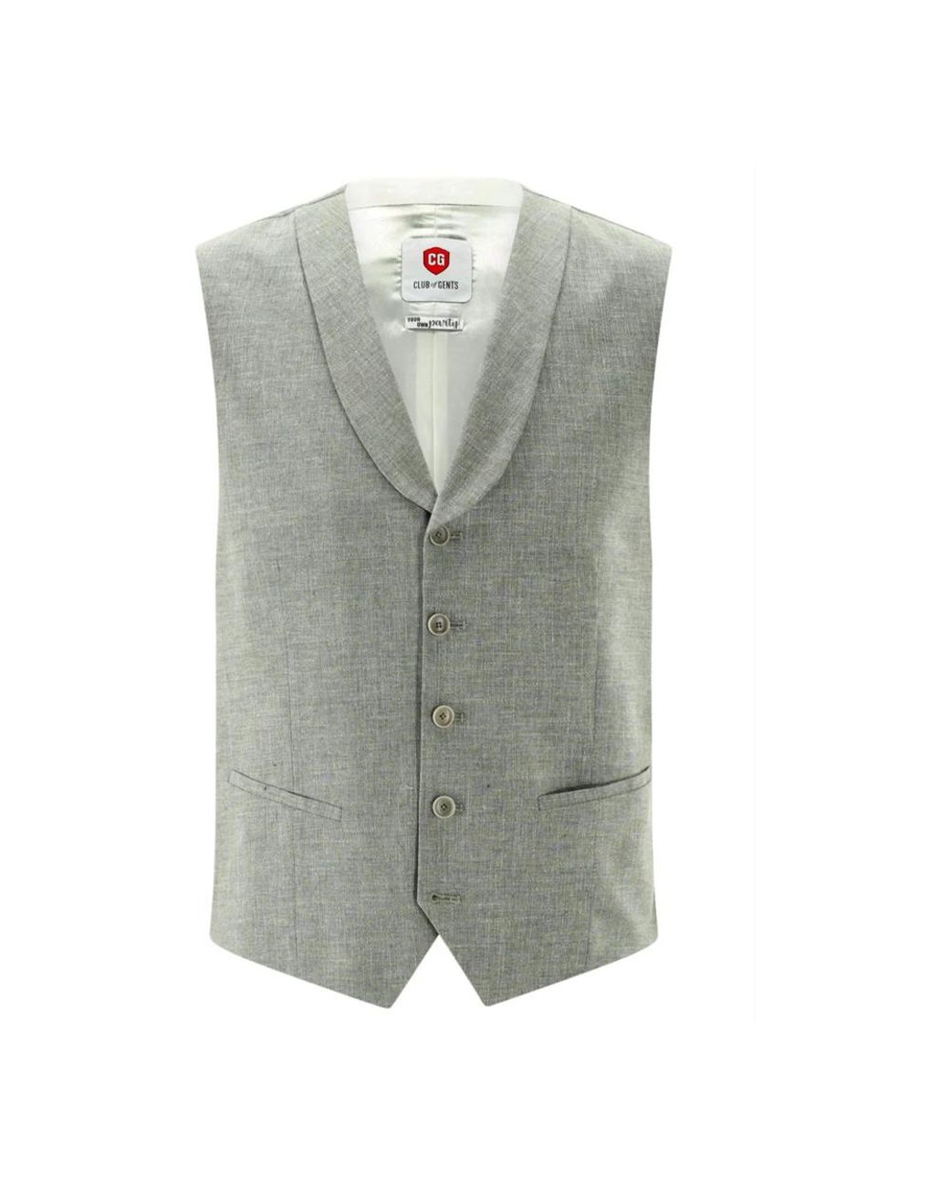 CLUB of GENTS Gray Waistcoats for men