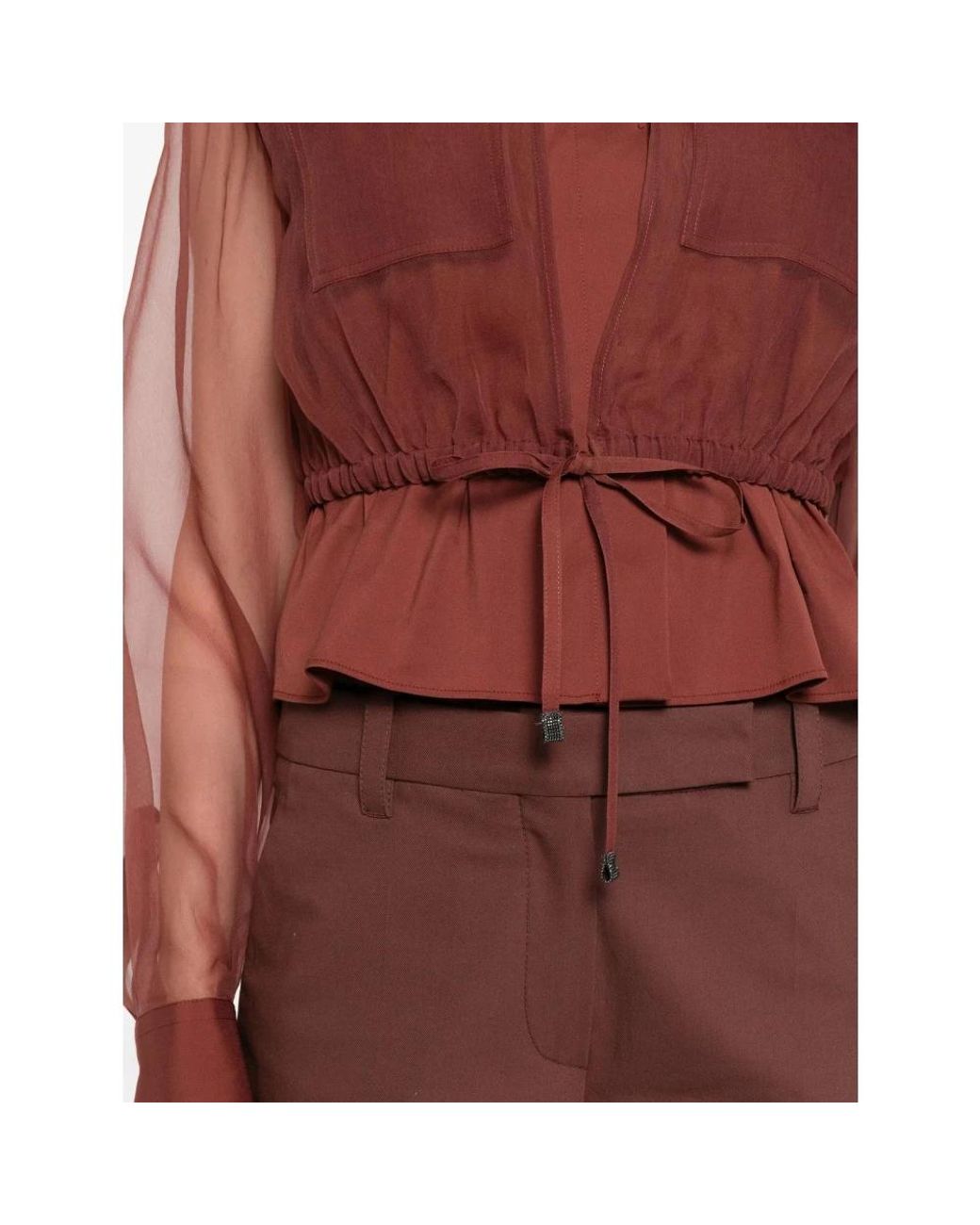 Brunello Cucinelli Red Shirts