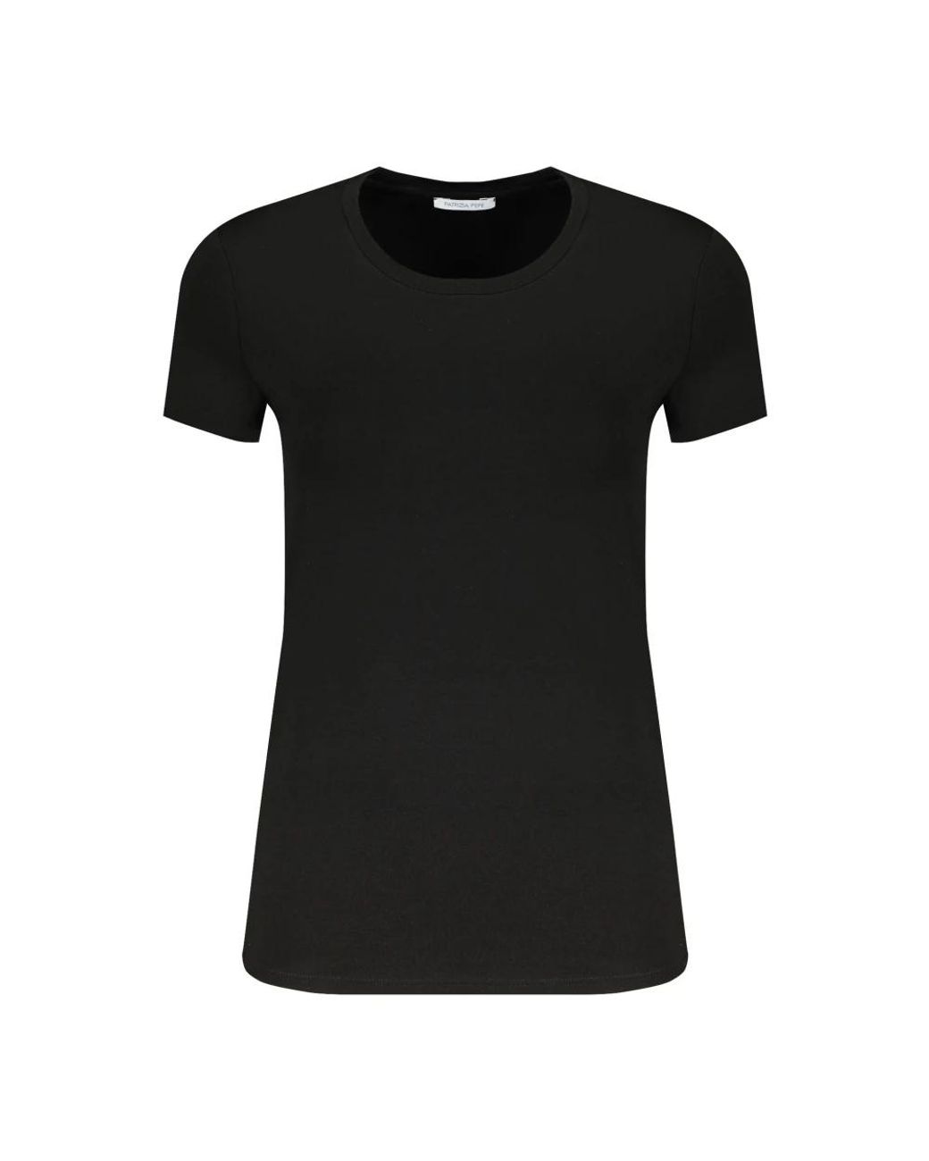 Patrizia Pepe Black Elastane Tops & T-Shirt