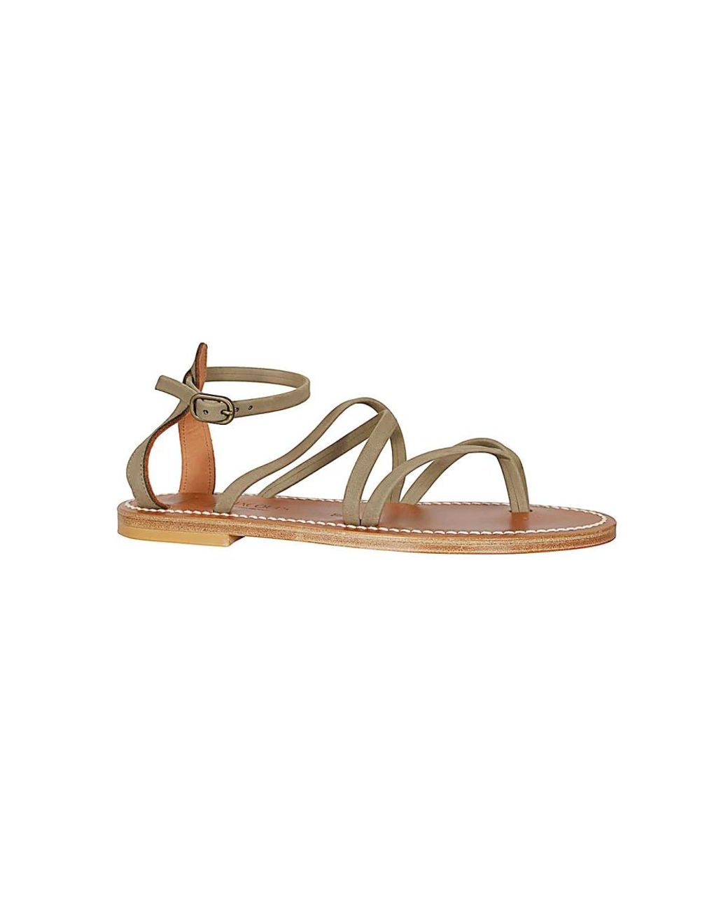 Flat Sandals di K. Jacques in Metallic