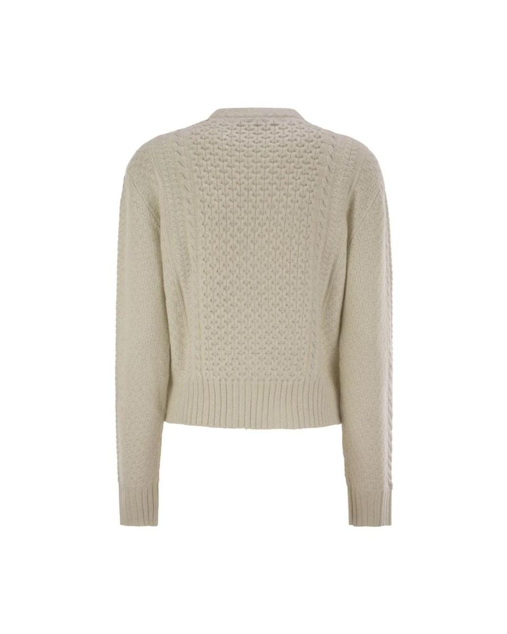 Fabiana Filippi Natural Round-Neck Knitwear