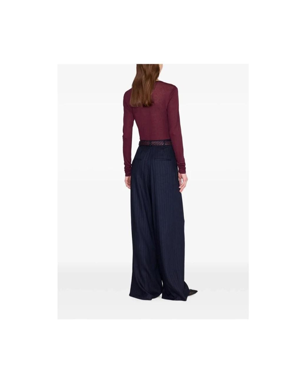 Anine Bing Purple Round-Neck Knitwear