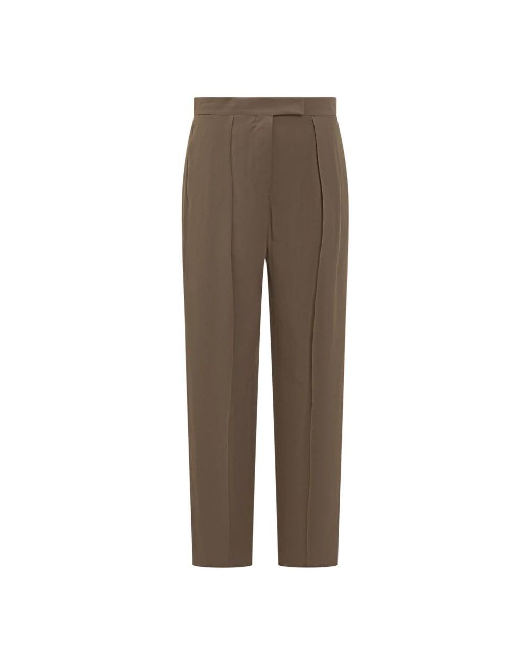 Ferragamo Broeken ,Groen ,Wol Bruine Viscose En Wol Broek in het Brown