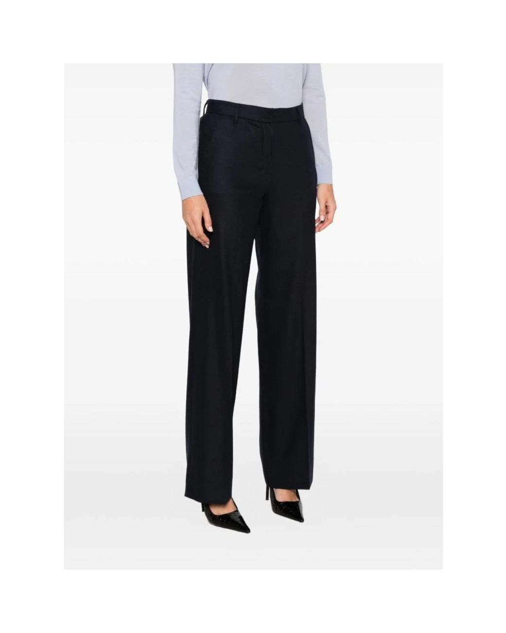 Max Mara Black Wide Trousers