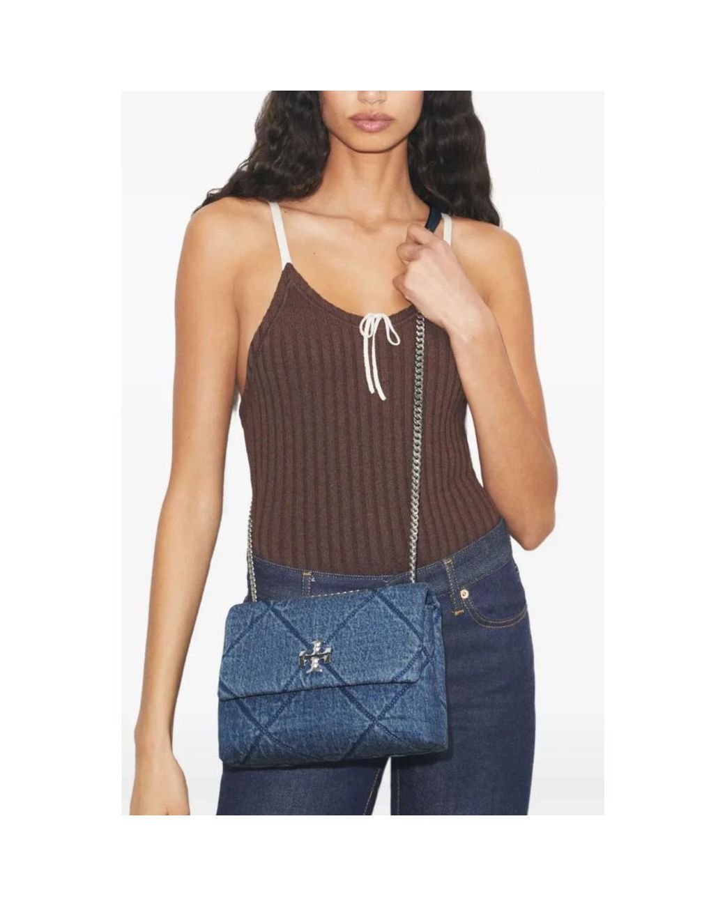 Tory Burch Blue Shoulder Bags