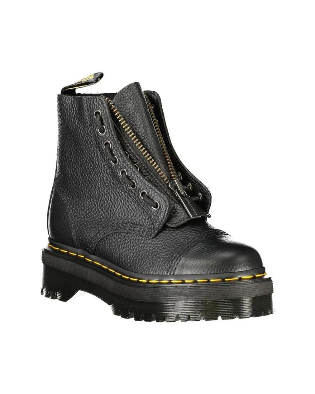 Dr. Martens Schoenen ,Zwart ,Polyester Polyester Enkellaarsjes in het Black