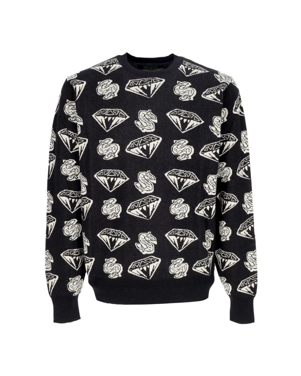 BBCICECREAM Black Round-Neck Knitwear for men