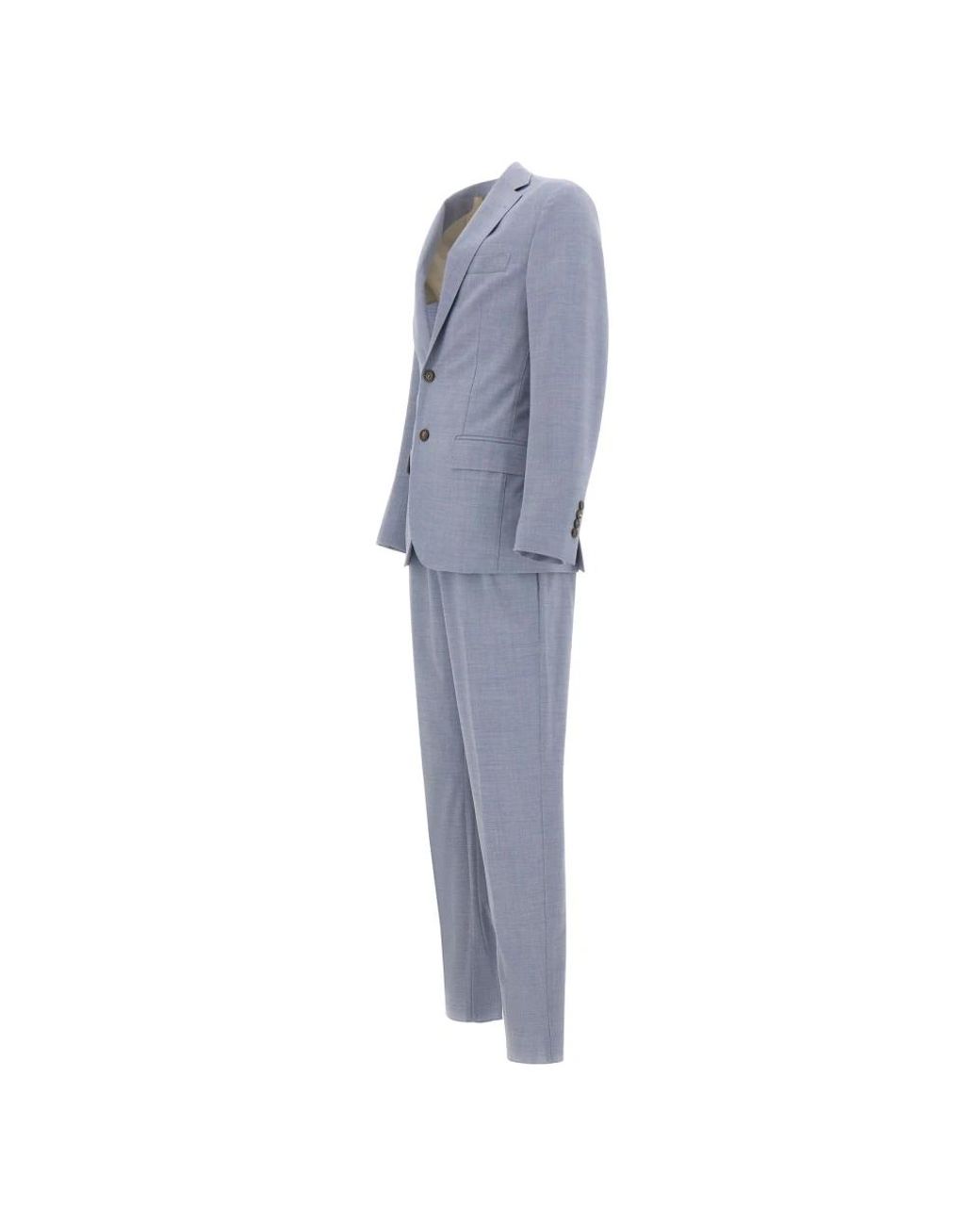 Eleventy Blue Single Breasted Suits for men