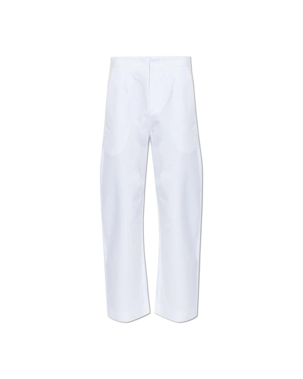Jacquemus Broeken ,Wit ,Katoen The Gardian Pants in het White voor heren