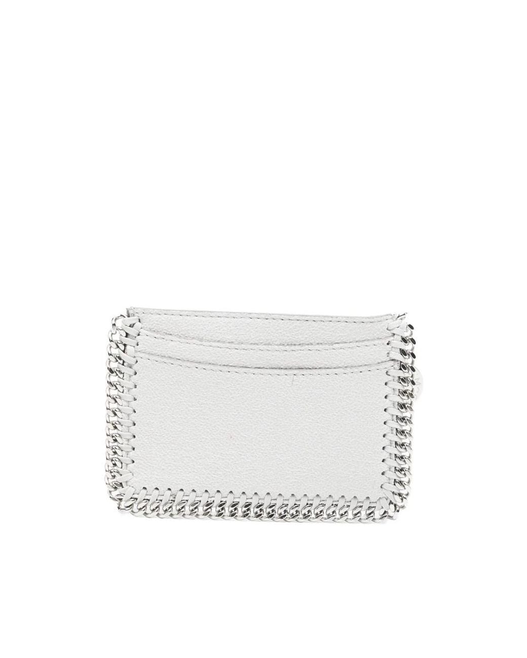 Stella McCartney White Logo-Pendant Cardholder