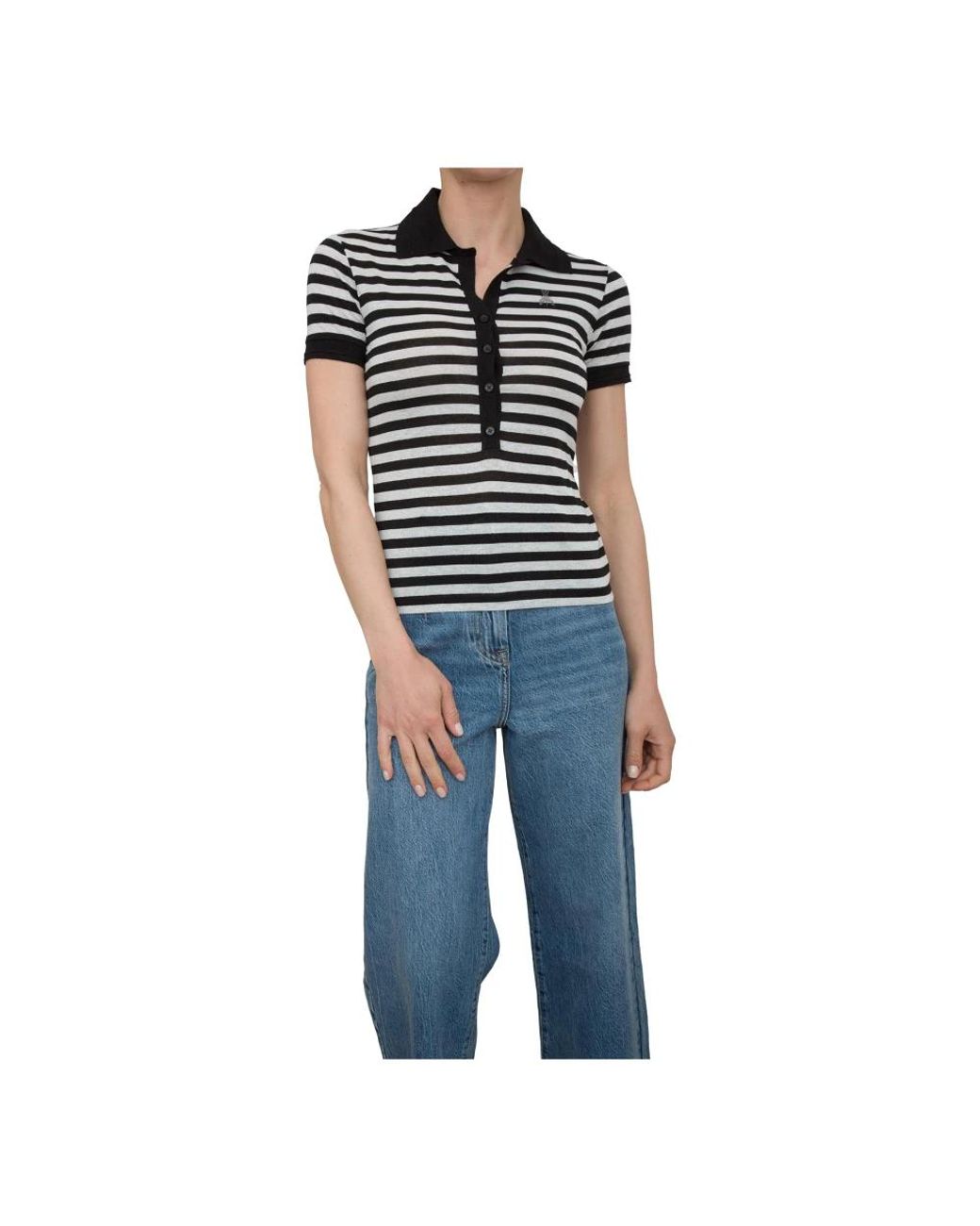 Patrizia Pepe Blue V-Neck Knitwear