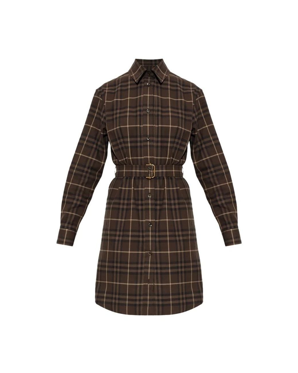 Burberry Brown Shirt Dresses