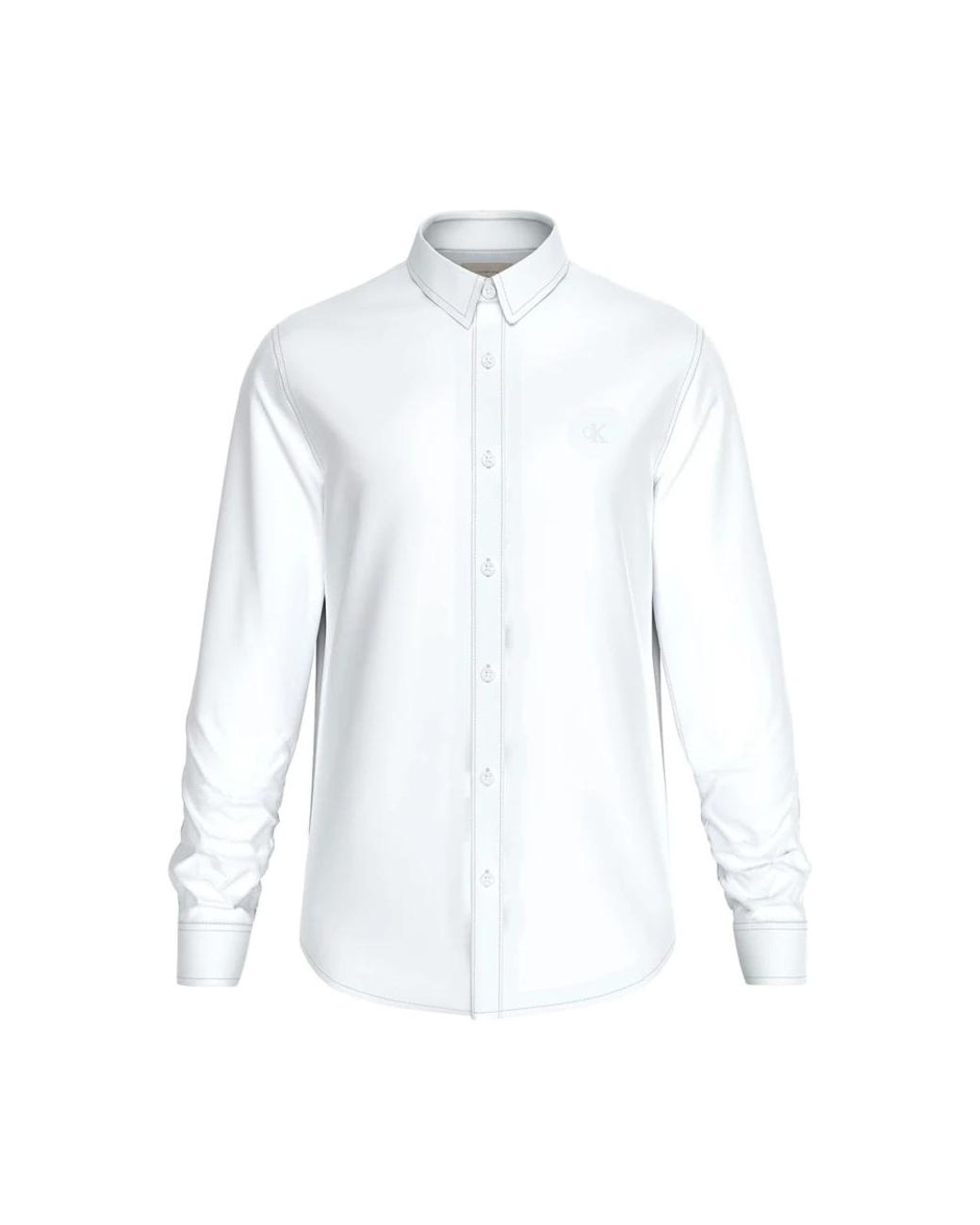 Calvin Klein White Casual Shirts for men