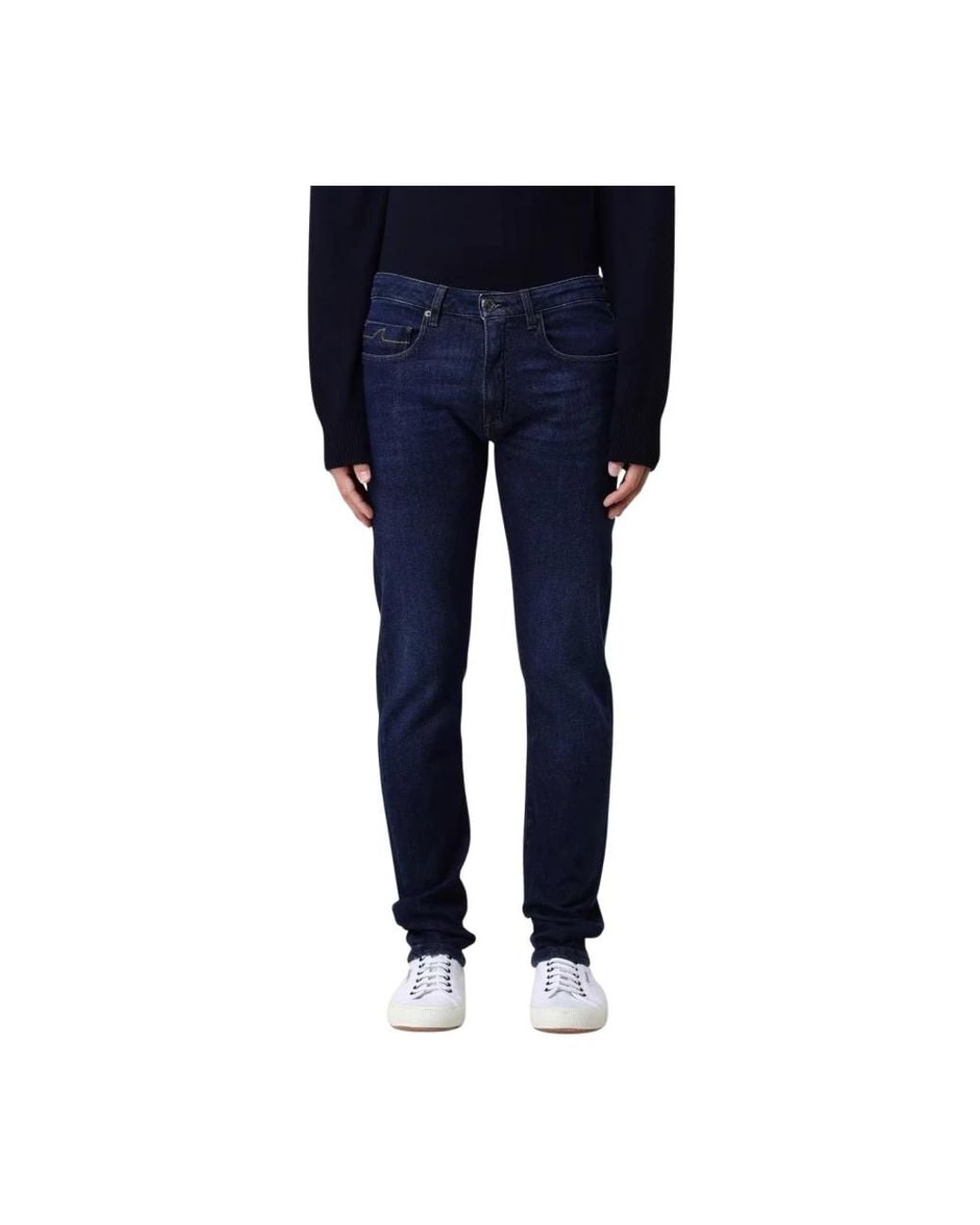 Paul & Shark Blue Straight Fit Jeans for men