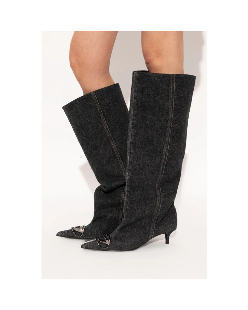 DIESEL Black Heeled Boots