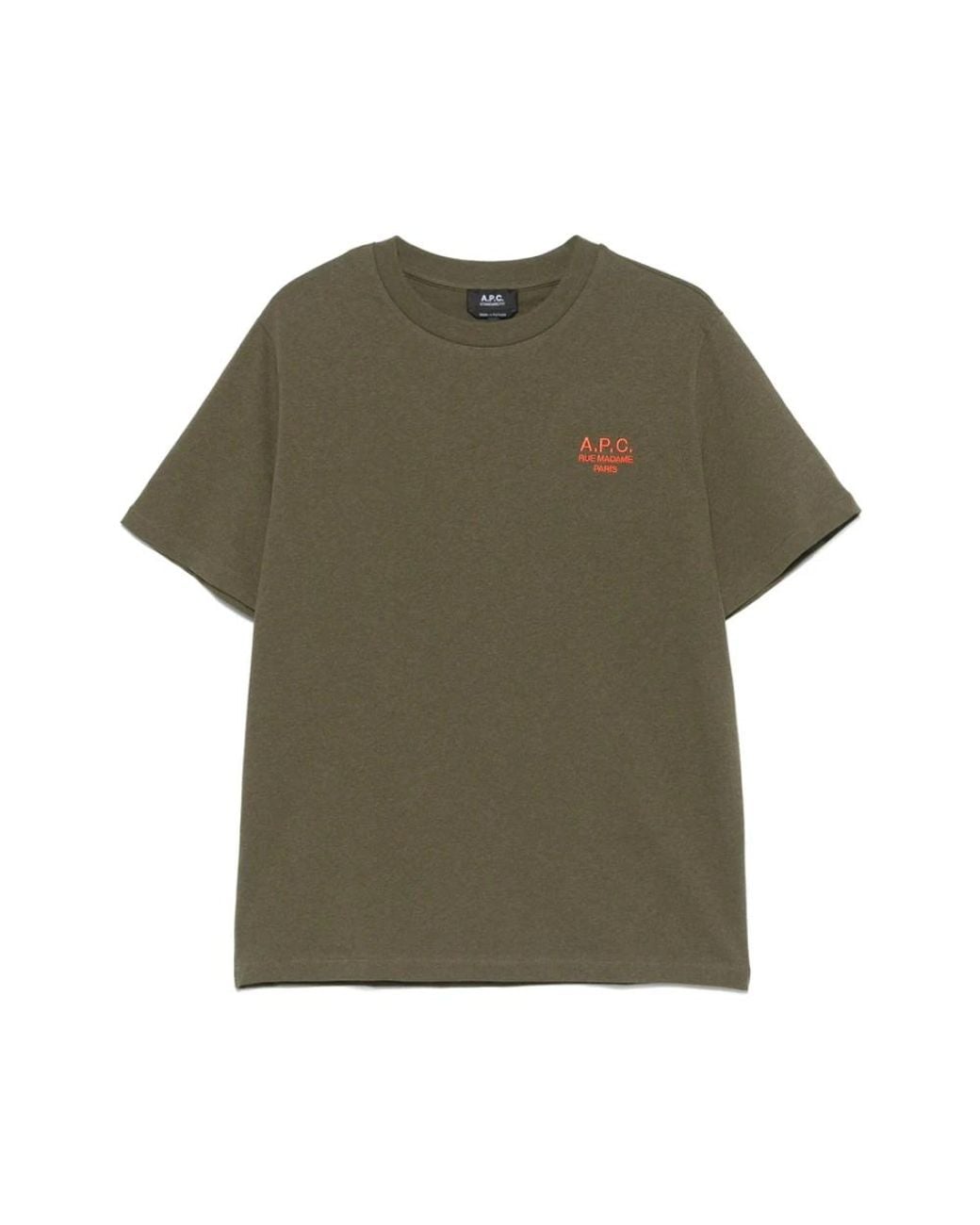 T-Shirts A.P.C. de hombre de color Green