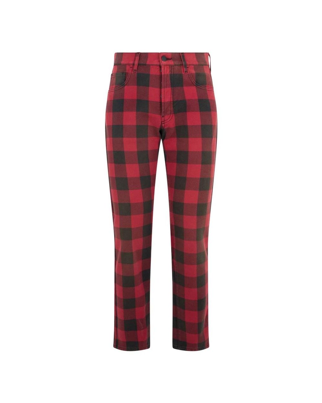 Moschino Red Straight Fit Jeans for men