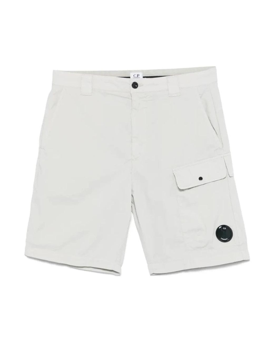 C P Company White Casual Shorts for men