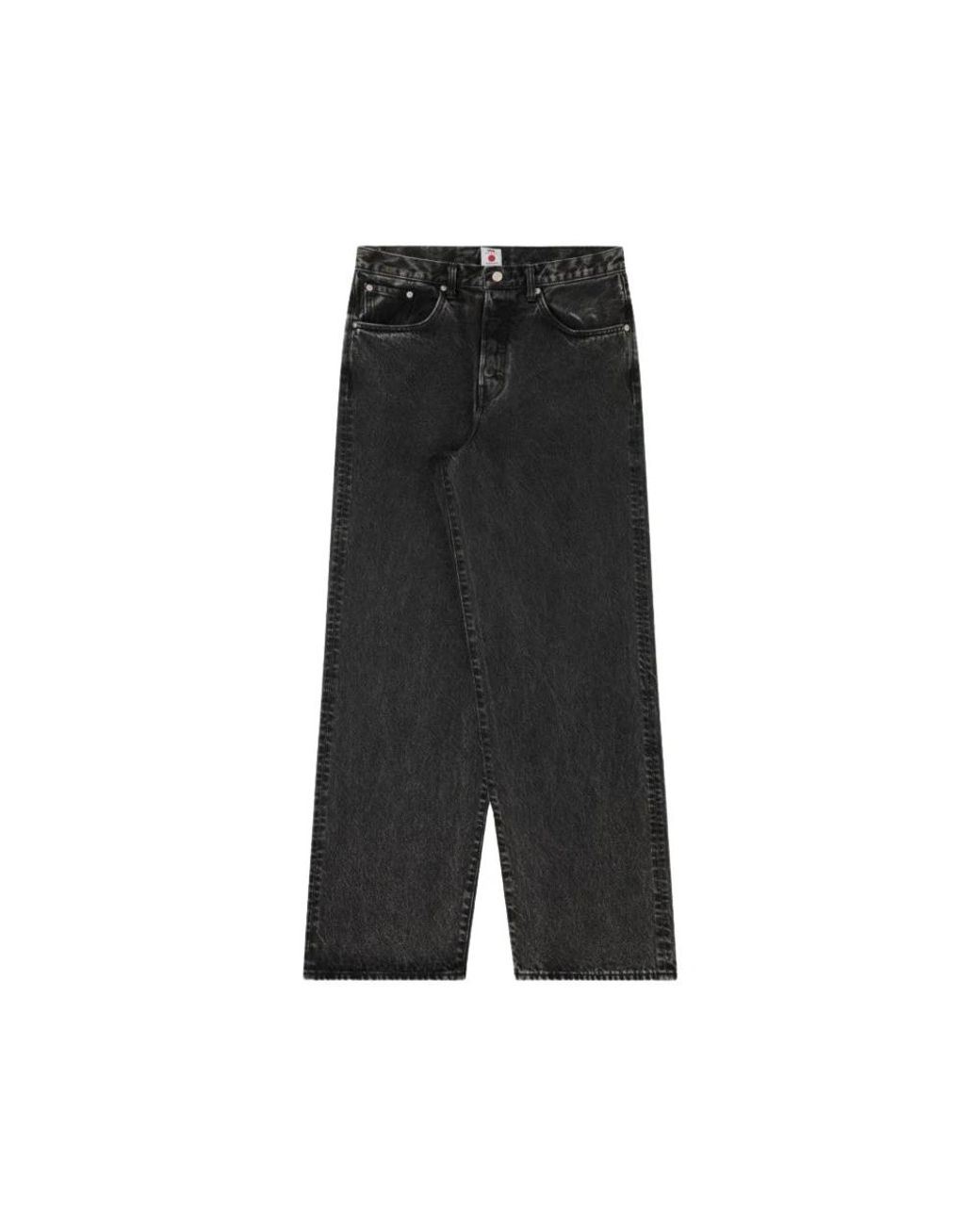 Edwin Jeans ,Grijs ,Katoen Wide Pant Collection Loose-Fit Jeans in het Black voor heren